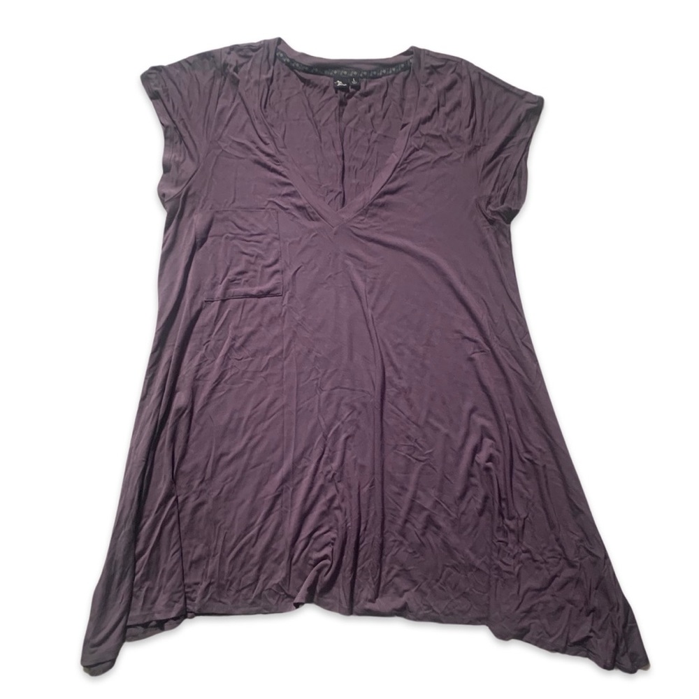 ModCloth Asymmetrical Grey Tunic Tee L